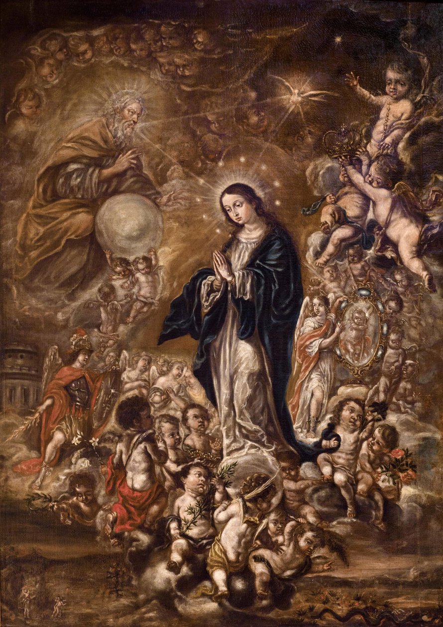 The Immaculate Conception by Lucas de Valdes by Lucas de Valdés