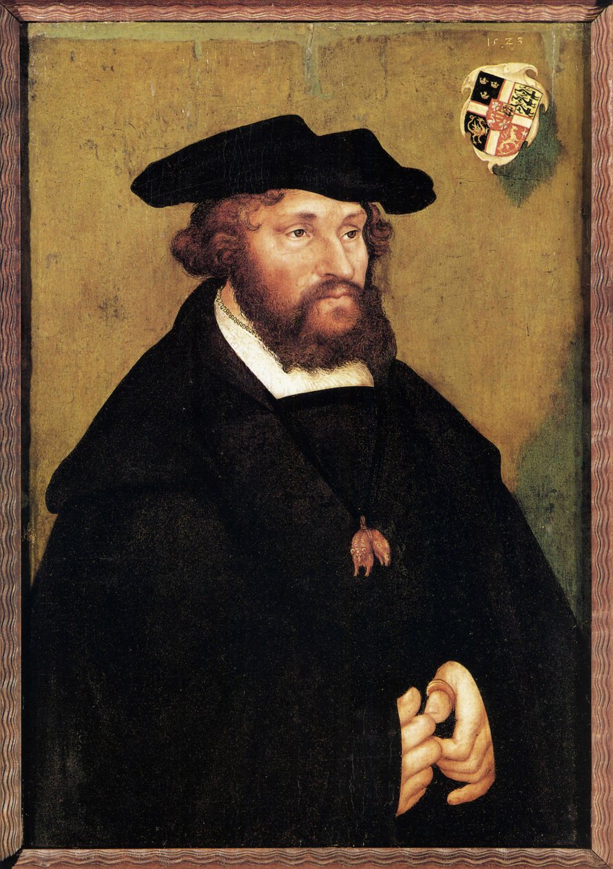 Portrait of Christian II, King of Denmark by Lucas the Elder Cranach
