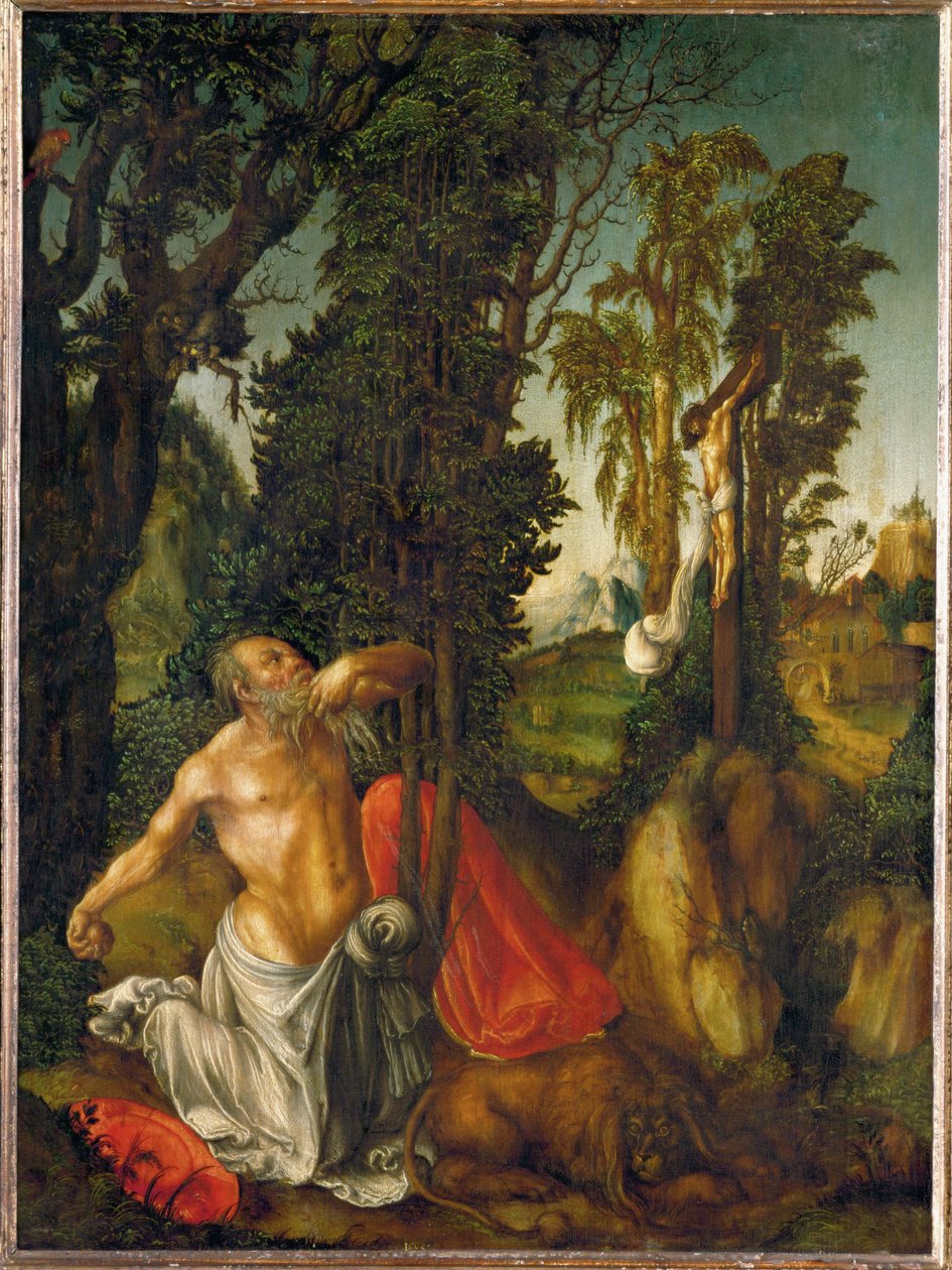 Saint Jerome Penitent by Lucas the Elder Cranach