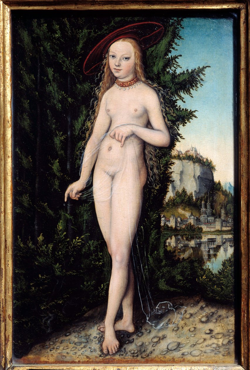 Venus Standing in a Landscape by Lucas the Elder Cranach