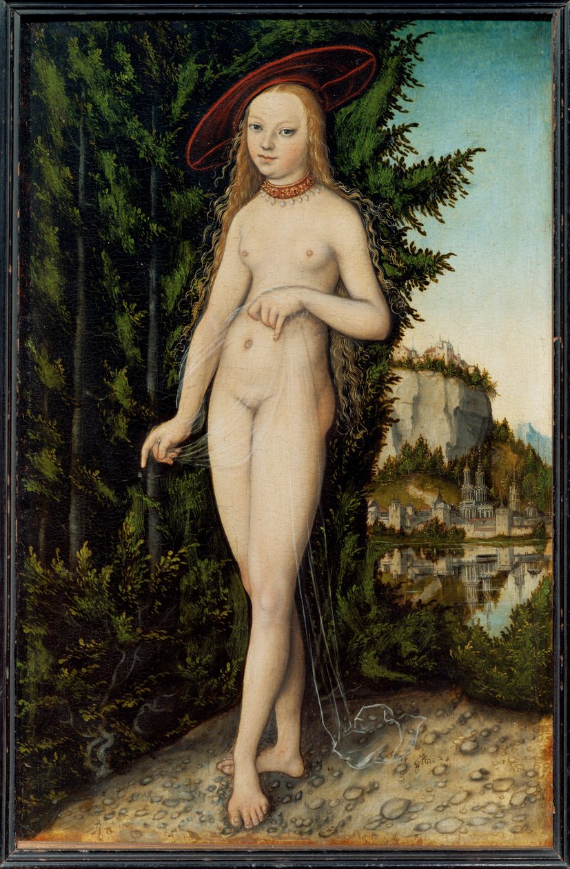 Venus, Standing in a Landscape by Lucas the Elder Cranach