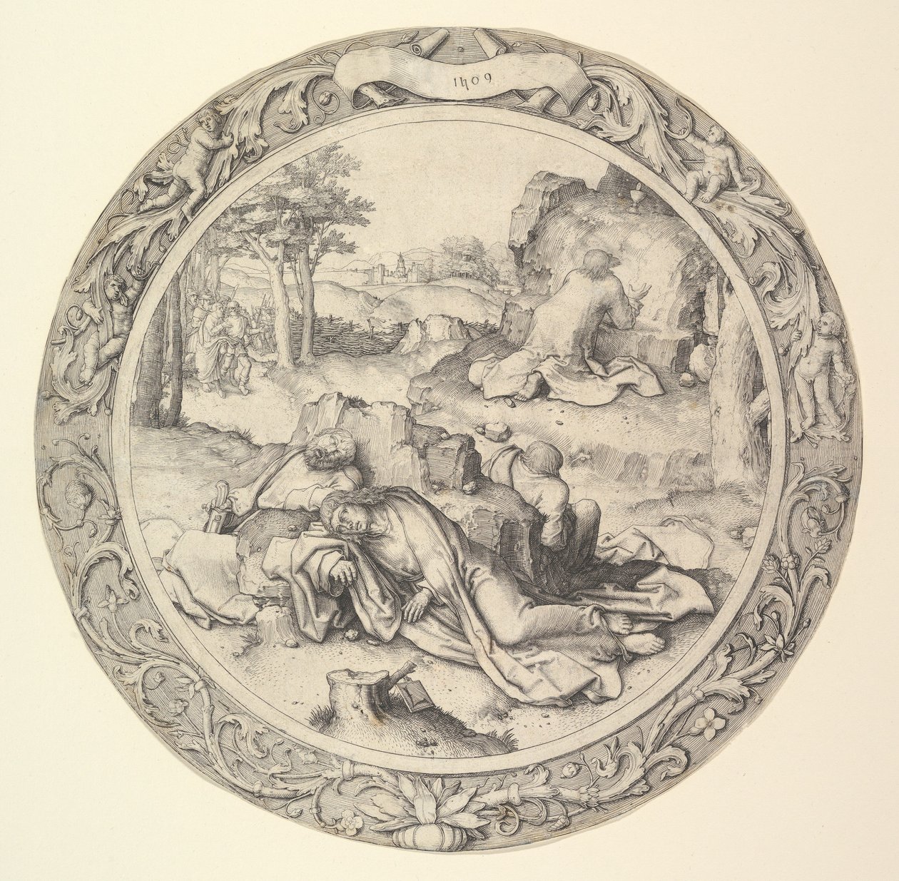 Christ on the Mount of Olives, from the Circular Passion, 1509 by Lucas van Leyden