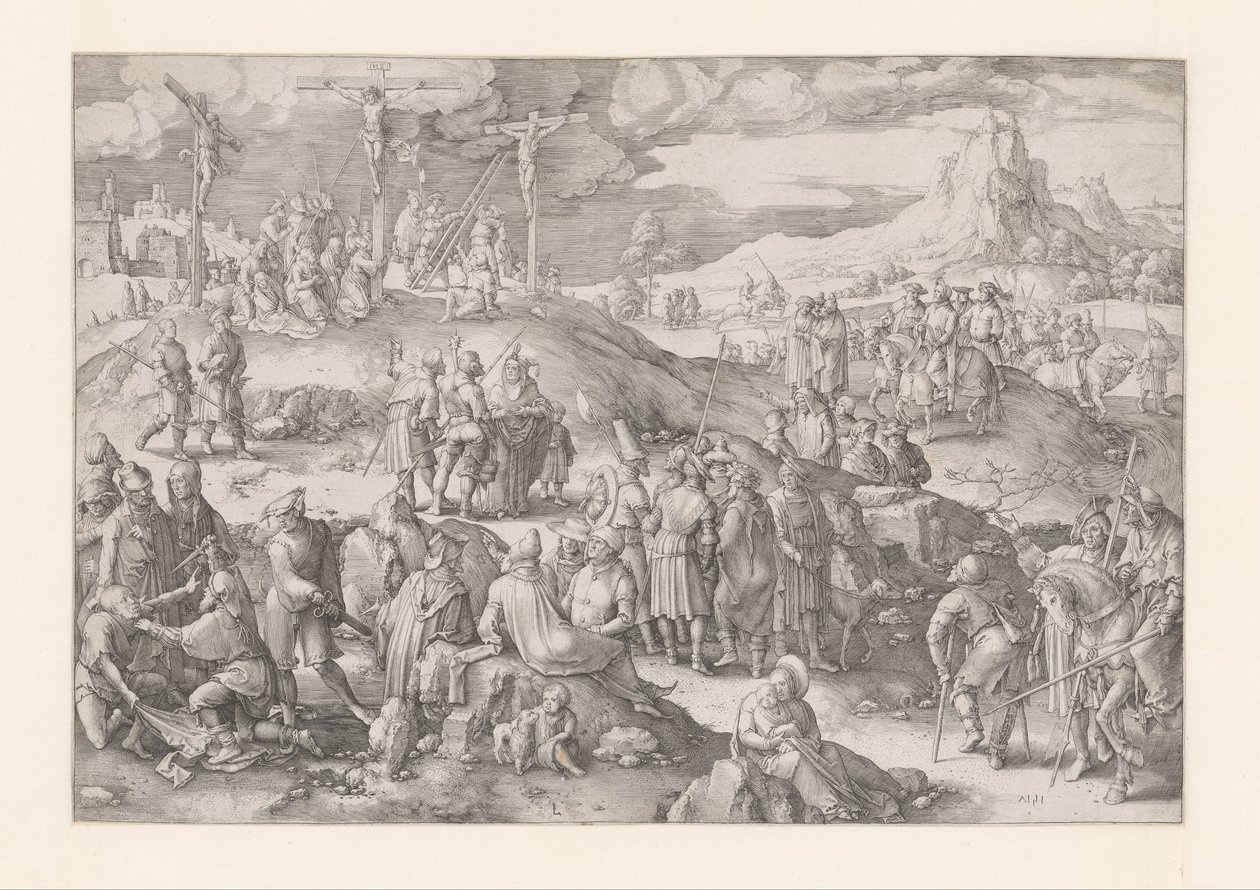 The Mountain of Calvary by Lucas van Leyden