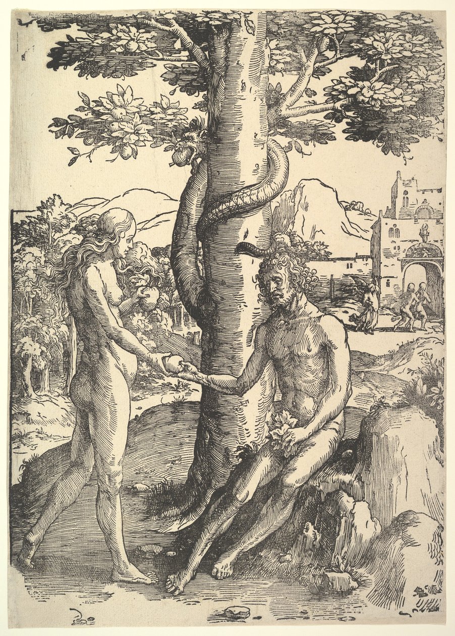 Fall of Man, Adam and Eve by Lucas van Leyden