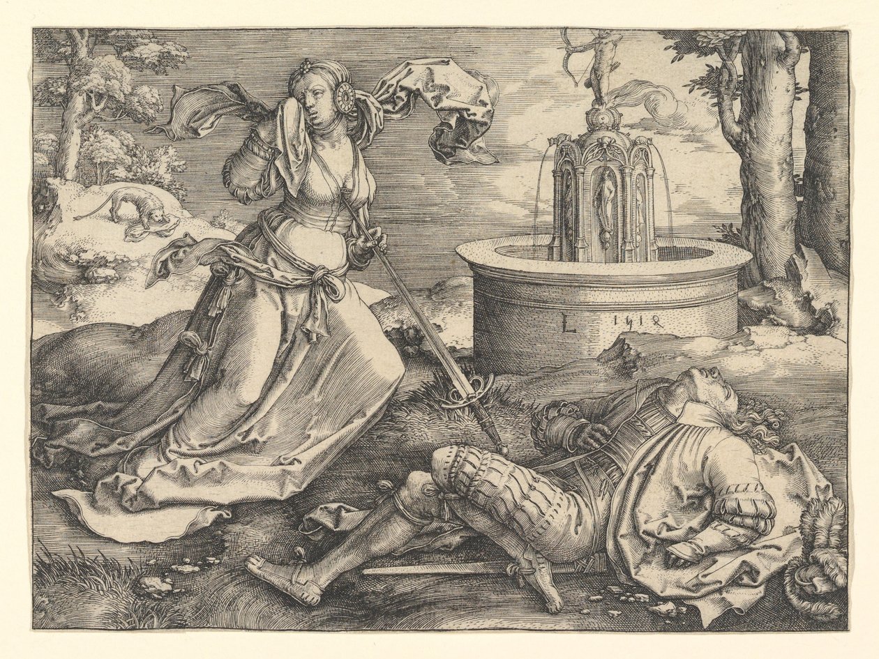 Pyramus and Thisbe, 1514 by Lucas van Leyden