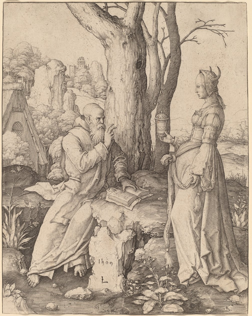The Temptation of Saint Anthony by Lucas van Leyden