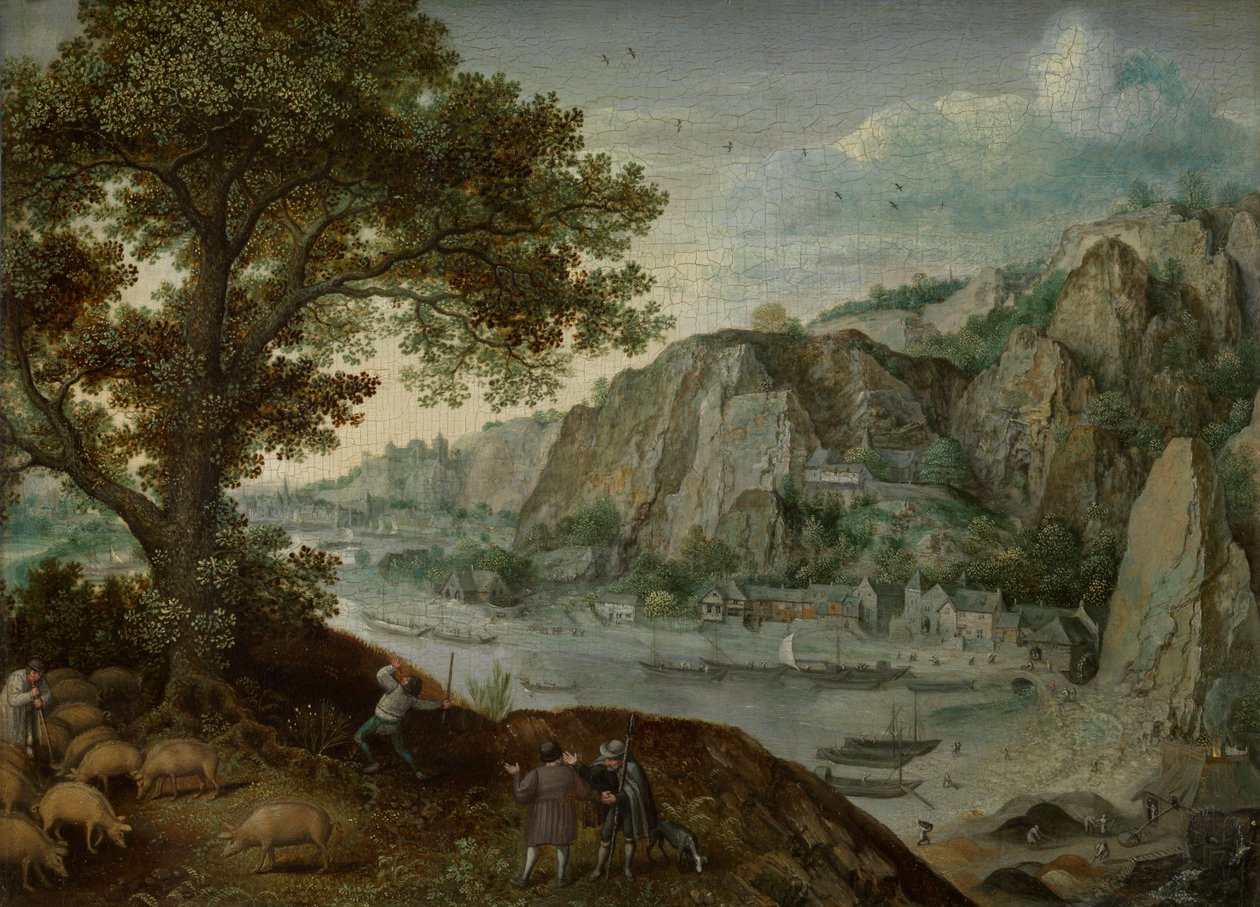 Huy, Seen from Ahin by Lucas van Valckenborch
