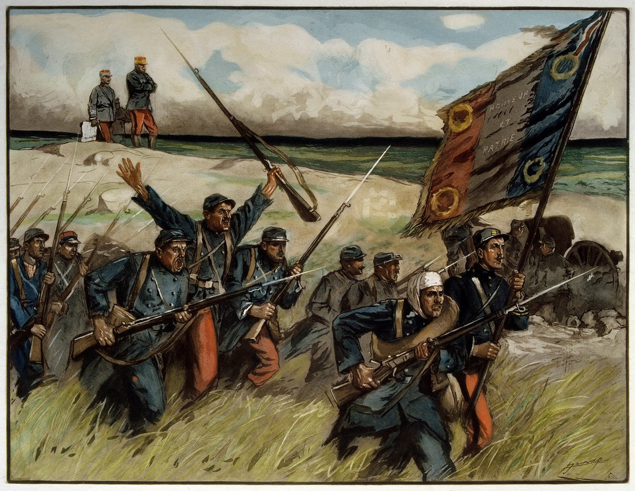 First World War (1914-1918): 'Charge with Bayonets in September 1914'
