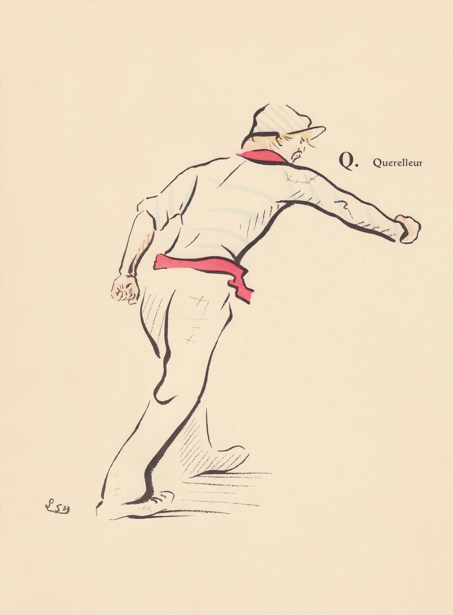 Q. Quarreller by Lucien L. (active 1904) Henreaux
