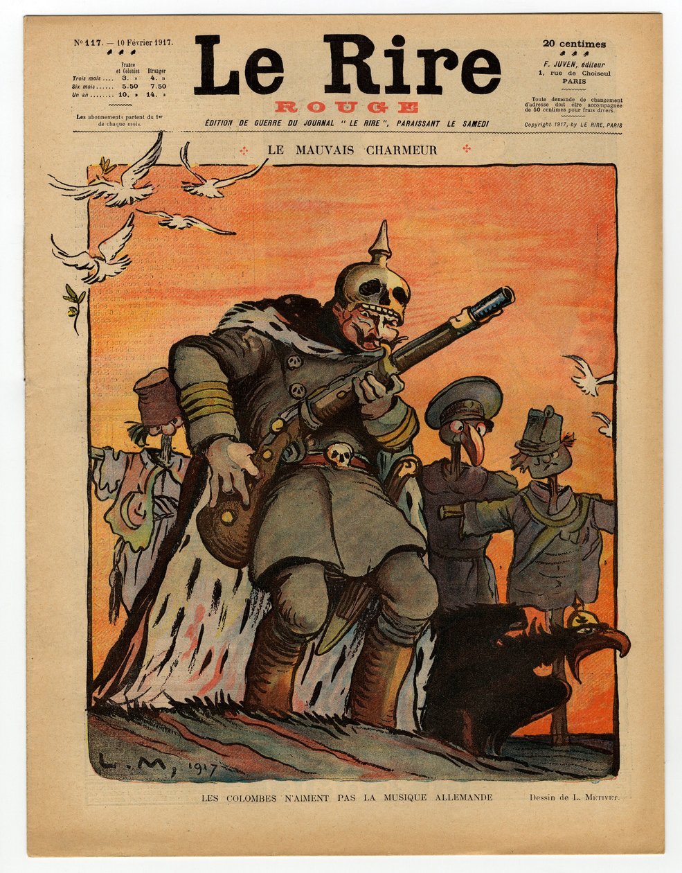 Cover of Le Rire rouge, Satirical in Colors by Lucien Metivet