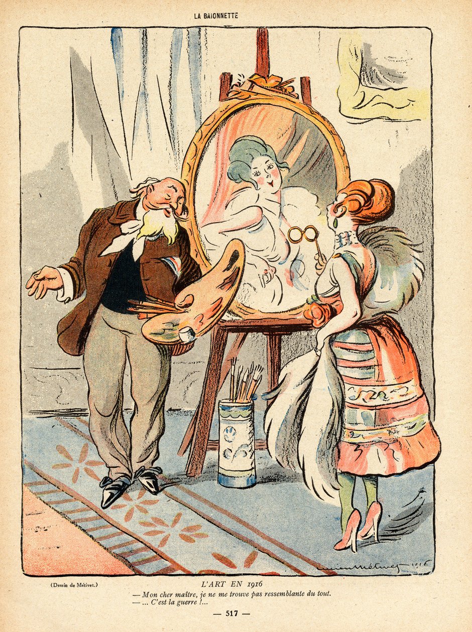 La Baionnette, Satirical in Colours by Lucien Metivet