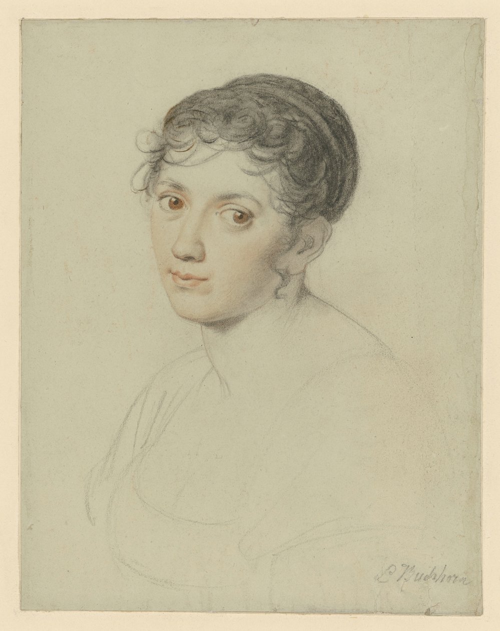 Female Head, Bust by Ludwig Buchhorn
