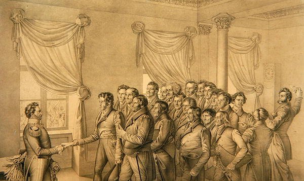 Kassel Deputation to Elector William II by Ludwig Emil Grimm