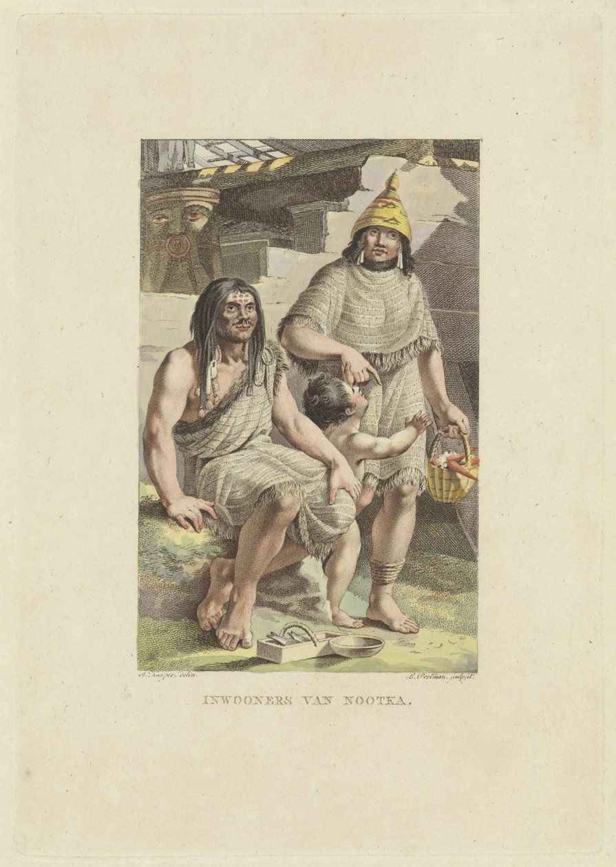 Inhabitants of Nootka Island by Ludwig Gottlieb Portman