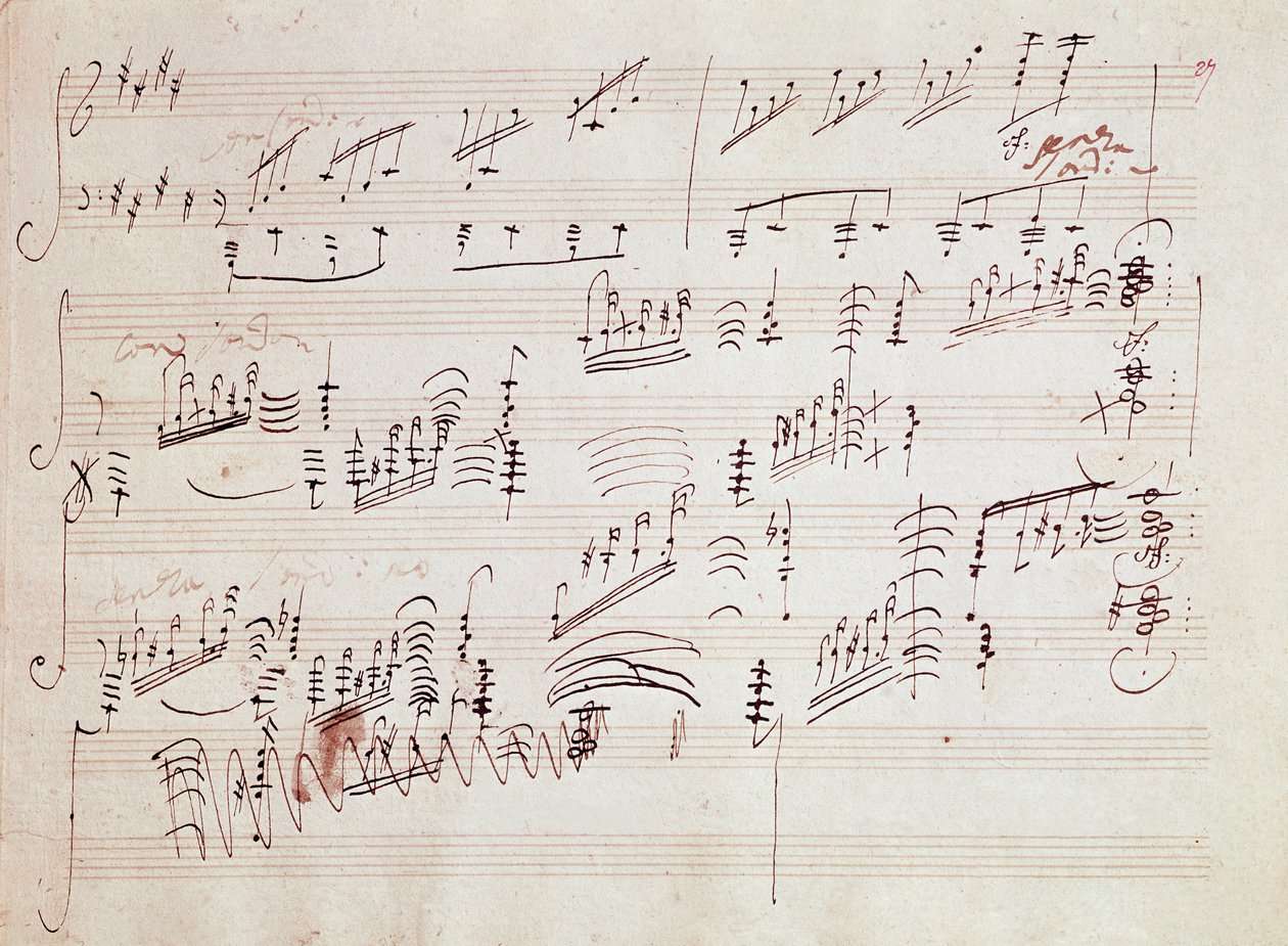 Sheet music for the 