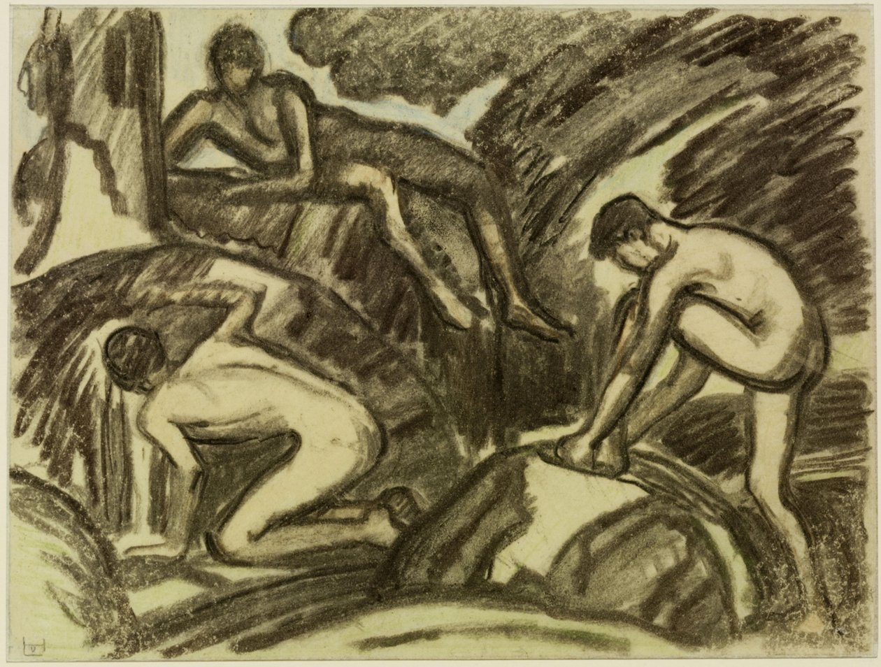 At the Rock Spring by Ludwig von Hofmann