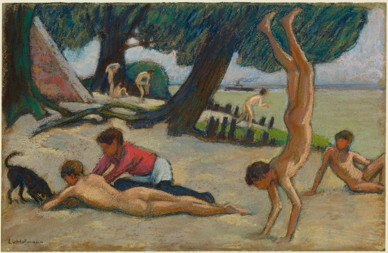 Boys on the Beach by Ludwig von Hofmann