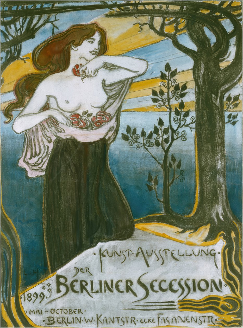 L. v. Hofmann, Poster for Berlin Secession by Ludwig von Hofmann