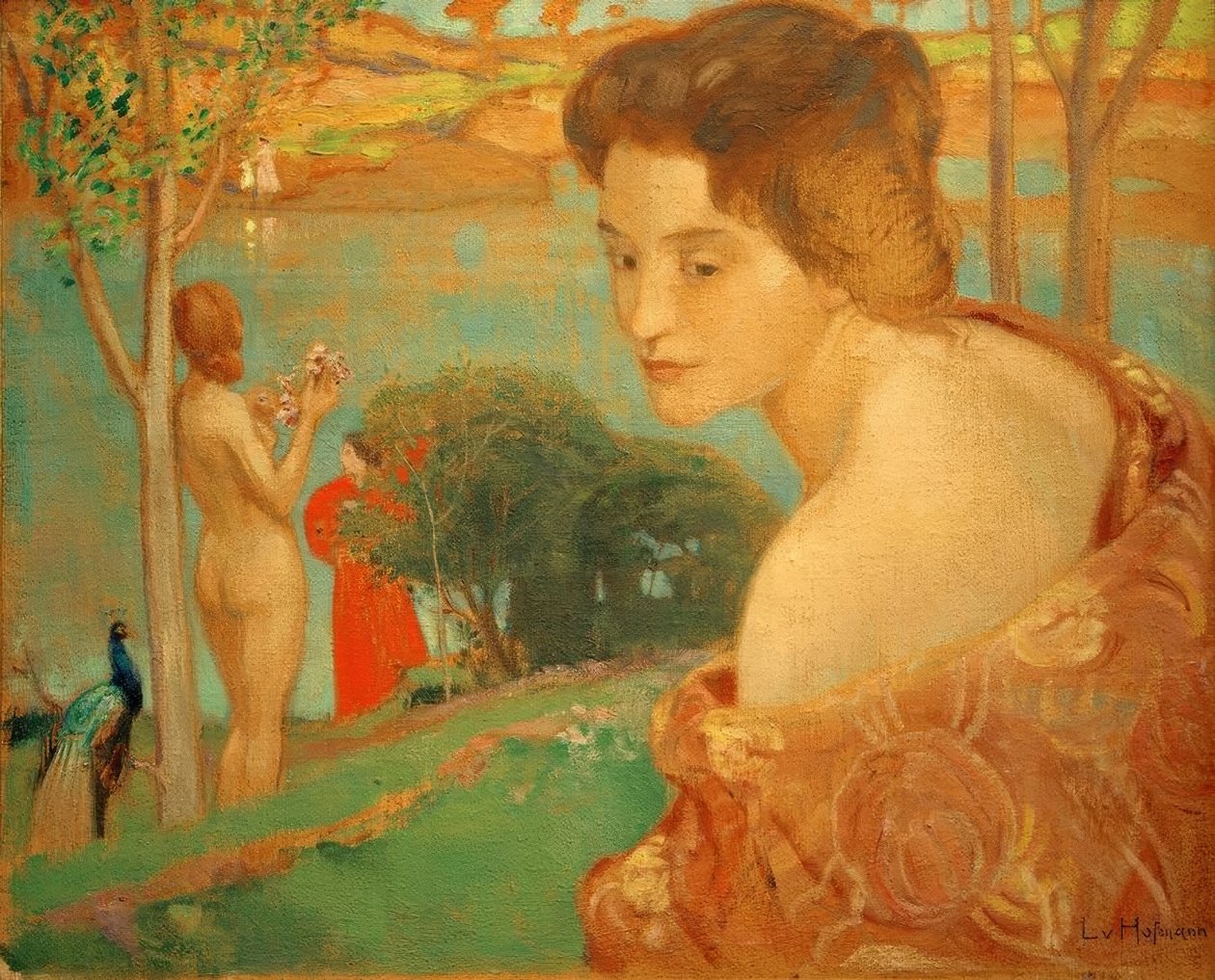 Girl on the Beach by Ludwig von Hofmann