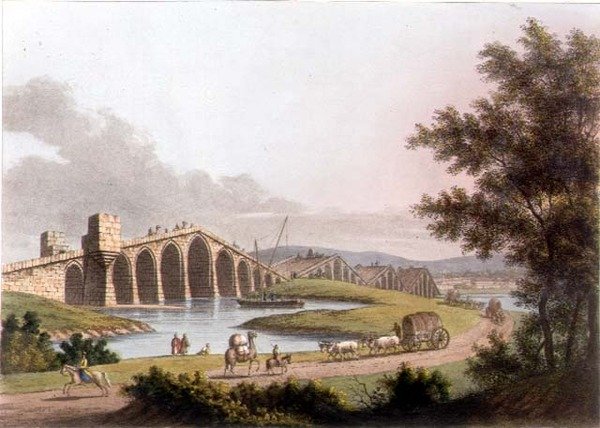 Ponte Grande in Romania, plate 10 from 