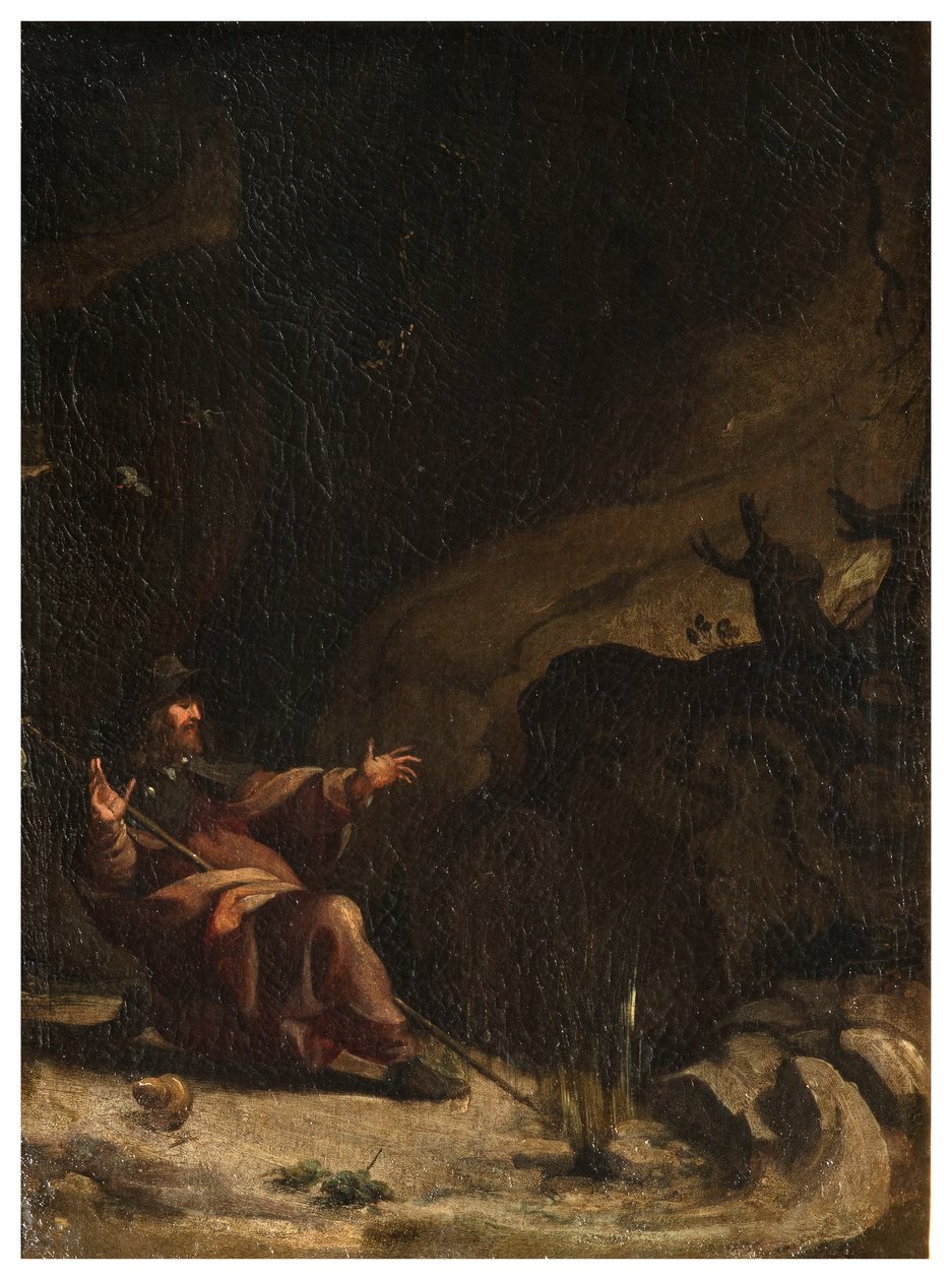 North Transept, Altar of San Rocco, San Rocco visited by the fairs in the desert by Luigi Miradori