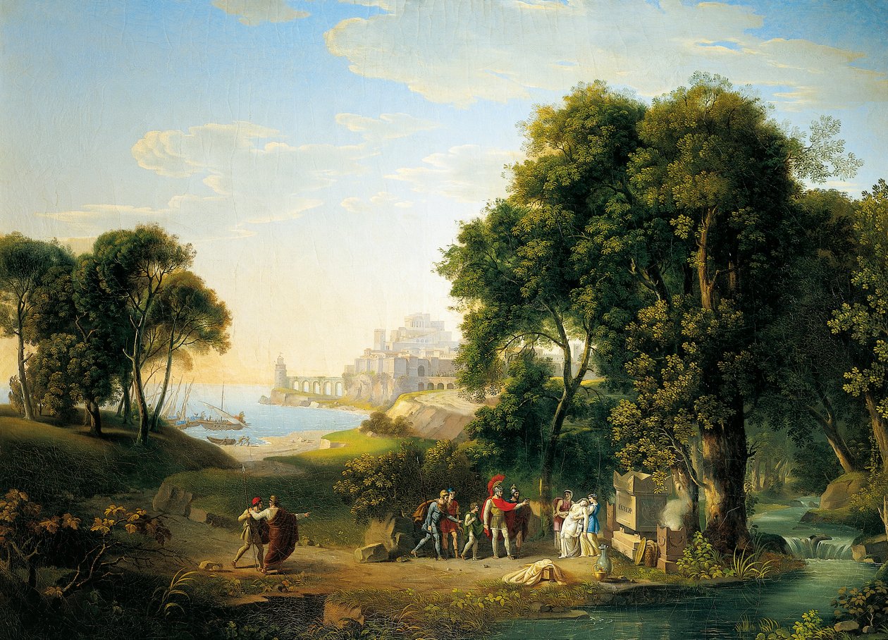 Aeneas Meeting Andromache in Butrinto by Luigi Basiletti
