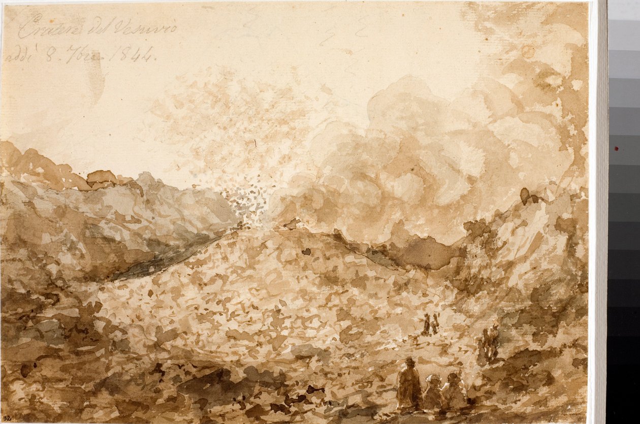 Crater of Vesuvius in Naples by Luigi Garibbo