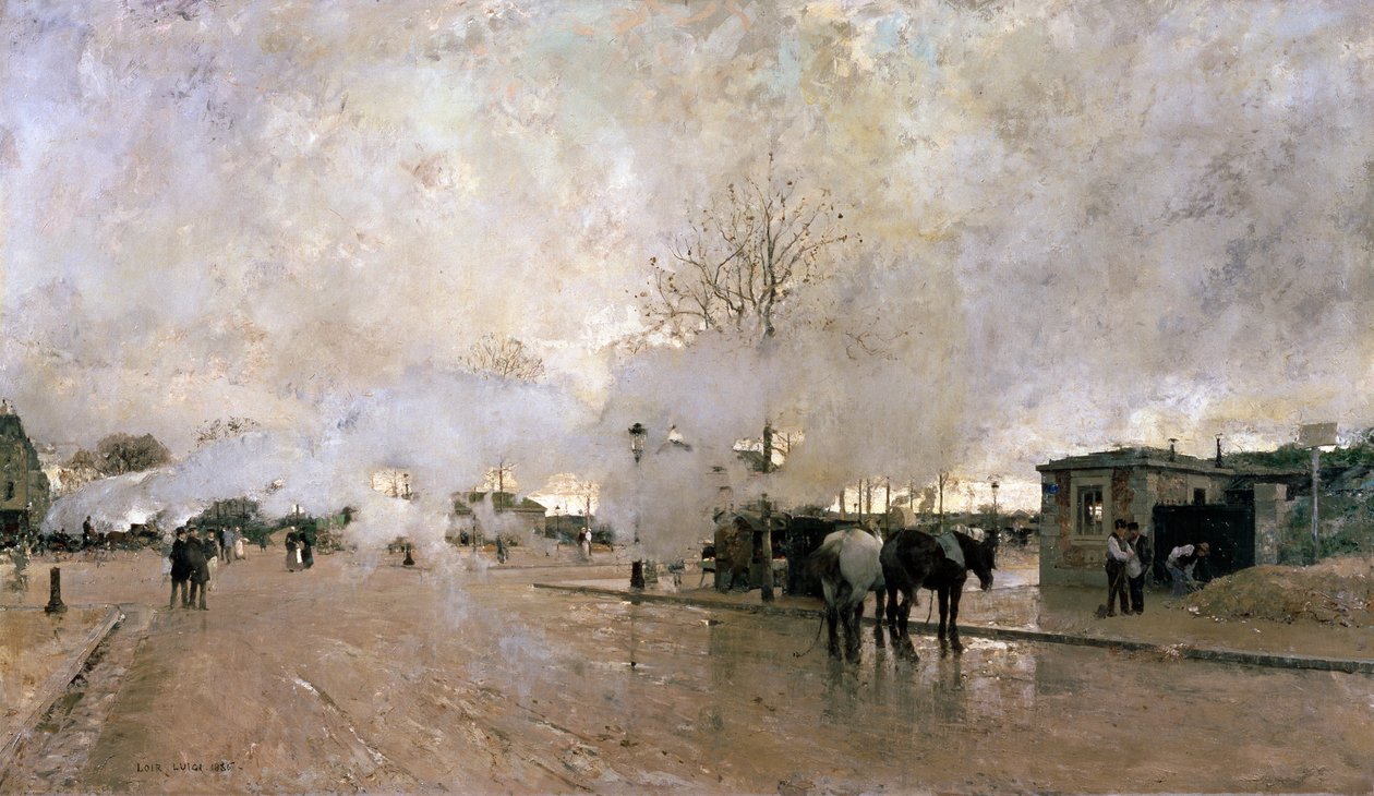 Smoke on the Paris Circuit Line by Luigi Loir