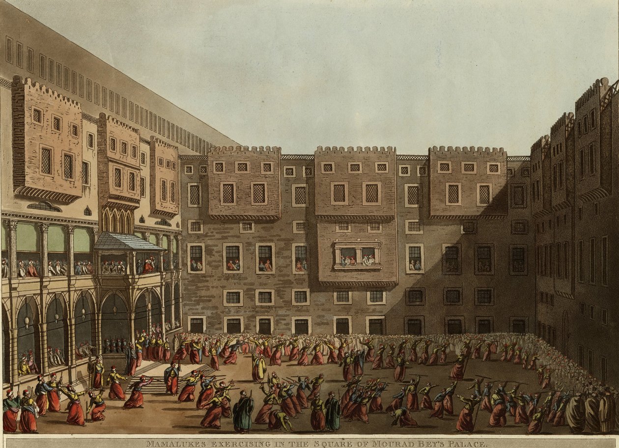 Mamluks Exercising in the Square of Murad Bey