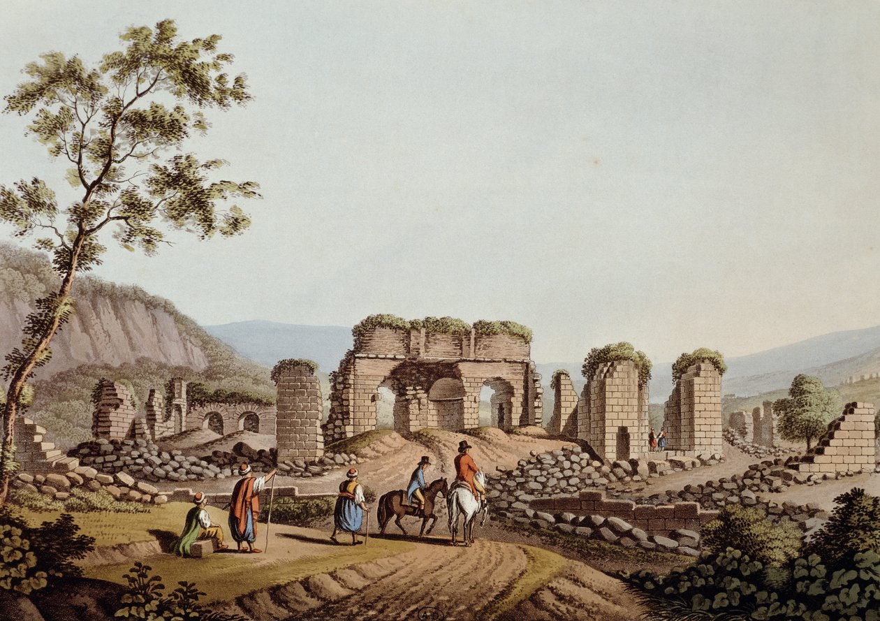 Remains of temple of Diana at Ephesus by Luigi Mayer