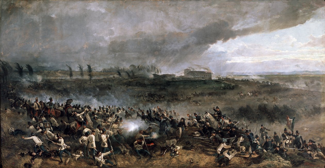 The Battle of San Martino, June 24 1859 by Luigi Norfini