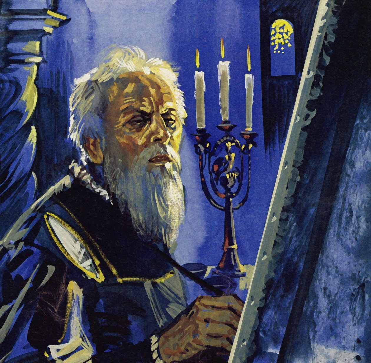 At the Age of 75, Titian Suffered from Failing Eyesight by Luis Arcas Brauner
