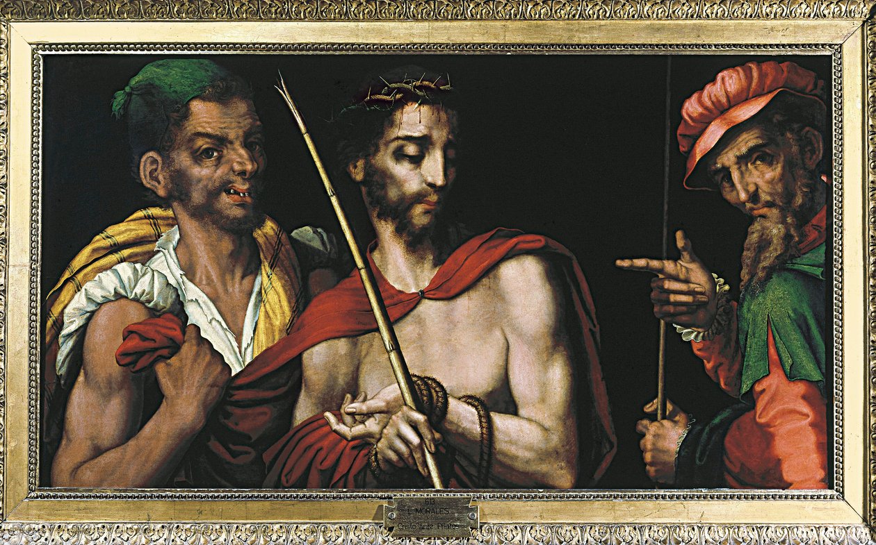 Christ before Pontius Pilate by Luis de Morales (1515-1586) by Luis de Morales