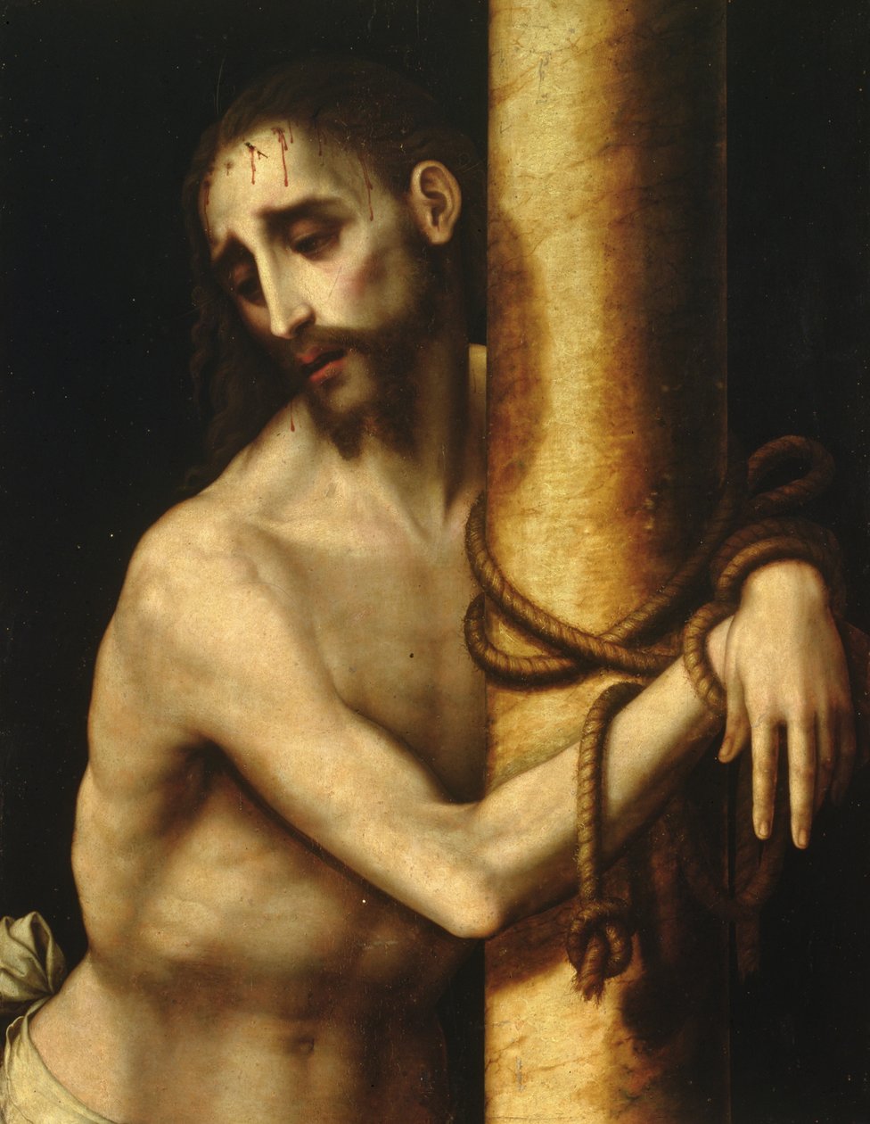 Christ Bound to the Column by Luis de Morales