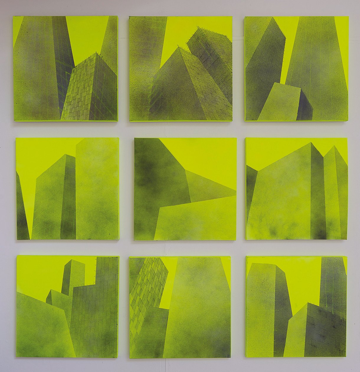Constructed Series I - IX, 2014 by Luke M Walker