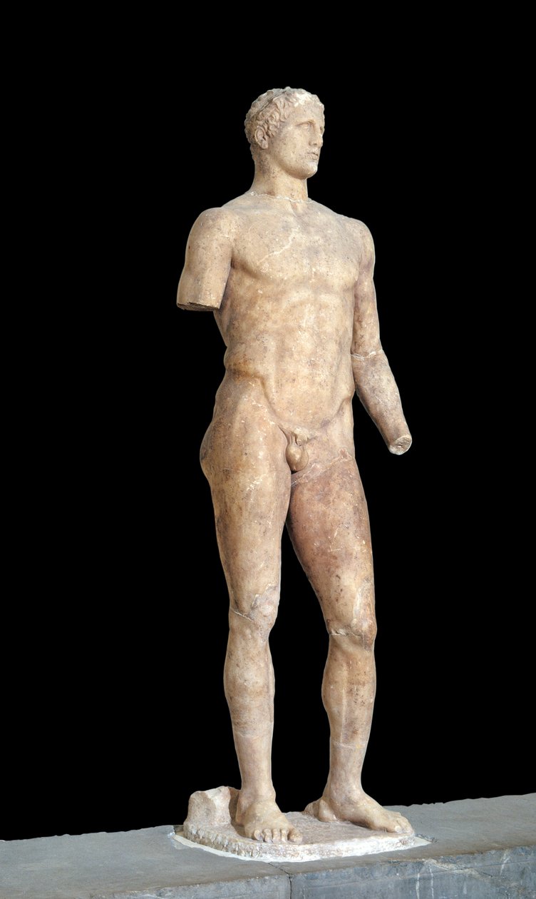 Agias Sculpture of Lysipus of Sicyone (395-305 BC) 355 BC Museum of Delphi, Greece by Lysippos (attributed to)