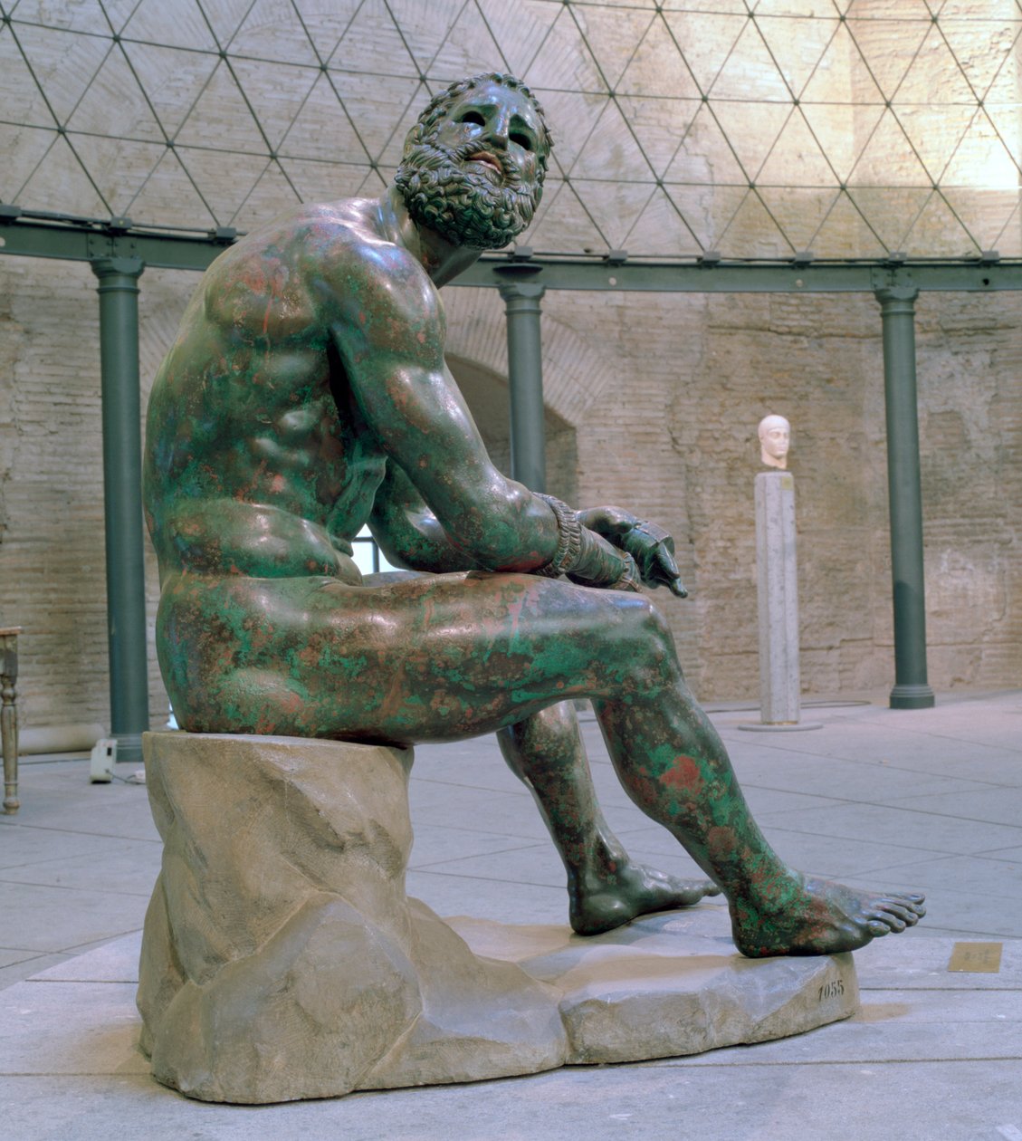 Boxer of Thermon, Hellenistic Bronze Statue by Lysippos