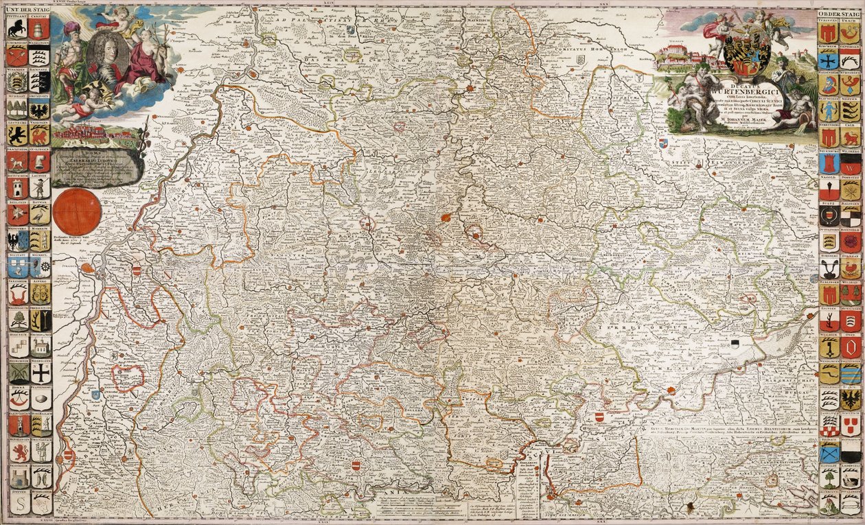 Duchy of Württemberg in Total by M. Johann Majer derivative work