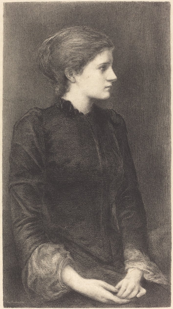 Mrs. Bonham by M.G. Fuchs after Sir Edward Coley Burne Jones