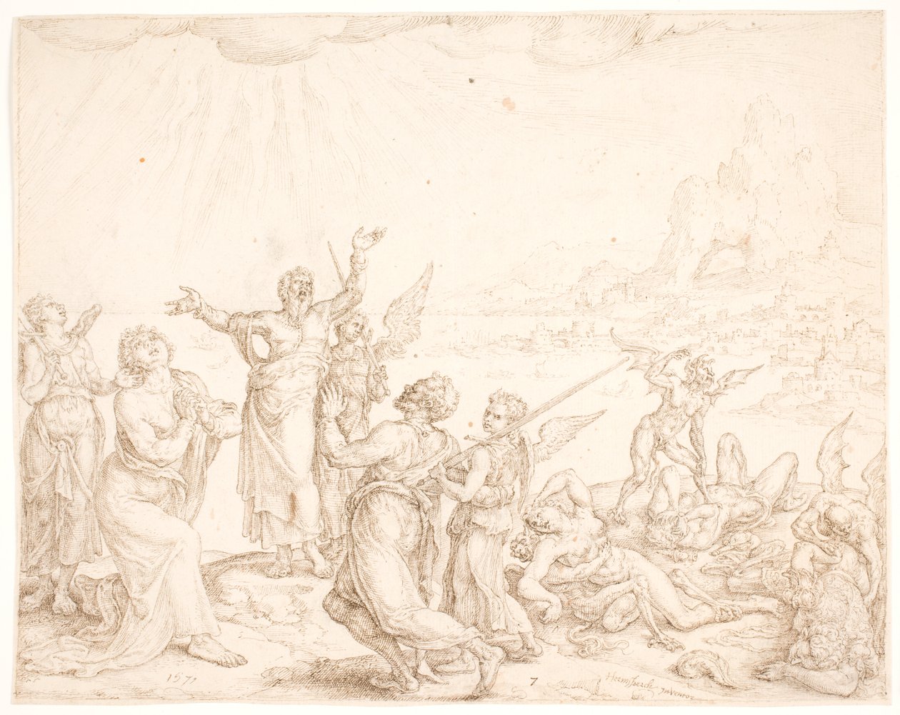 But Deliver Us (Sed libera nos) by Maarten van Heemskerck