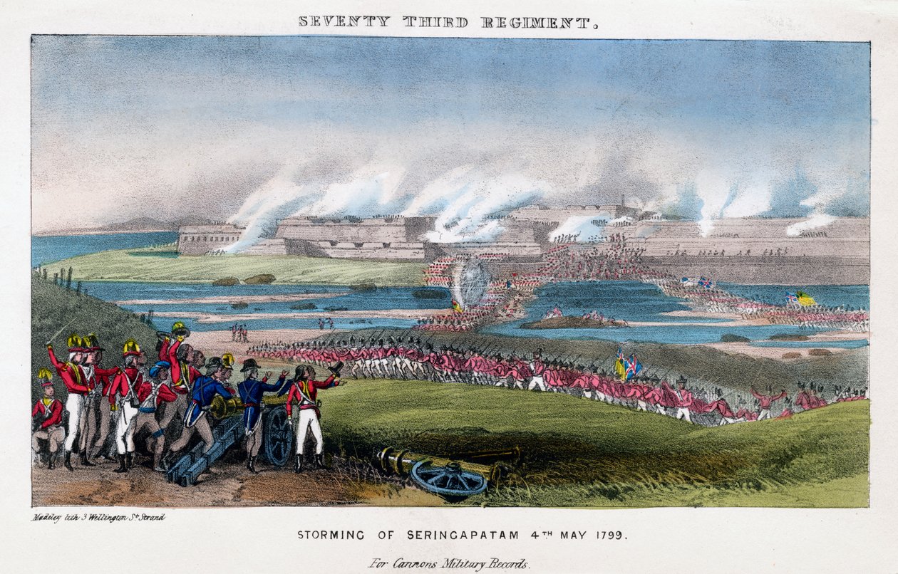 Seventy-third Regiment, Storming of Seringapatam, India, 4th May 1799 by Madeley