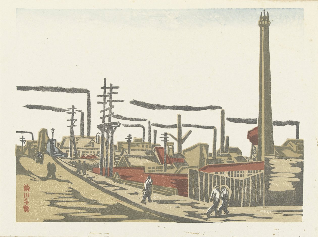 Fukagawa industrial area by Maekawa Senpan