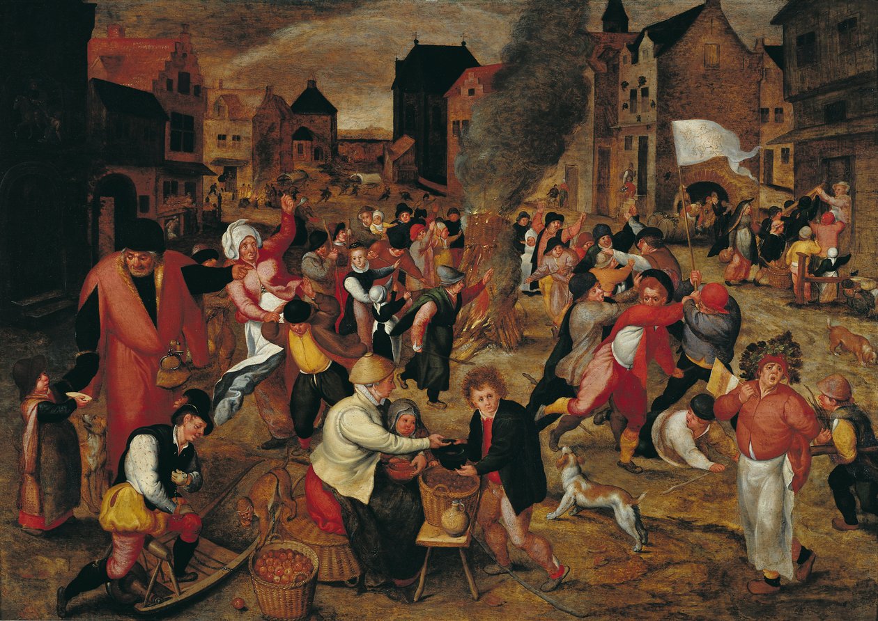 The Fires of St. Martin by Maerten van Cleve