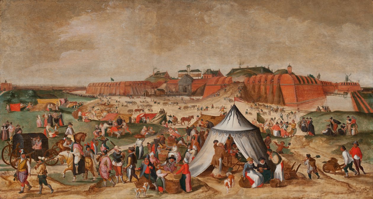 Demolition of the Citadel of Antwerp, late 16th century by Maerten van Cleve