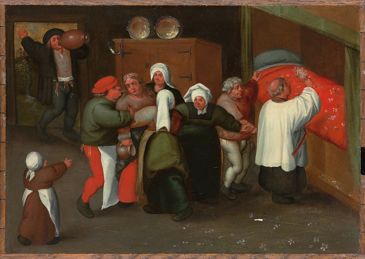 The Blessing of the Marriage by Maerten van Cleve