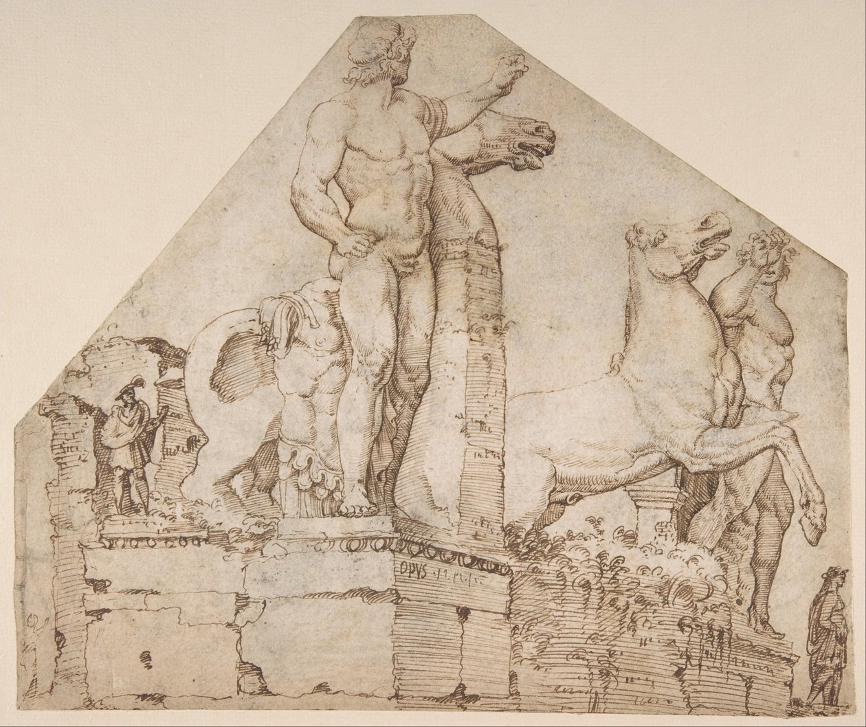 The Dioscuri on Monte Cavallo by Maerten van Heemskerck