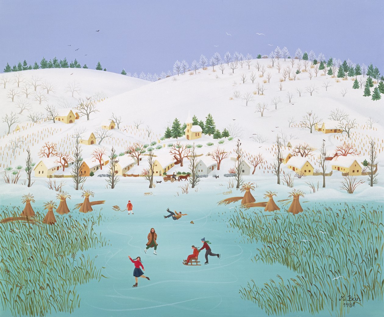 On the Frozen Lake by Magdolna Ban