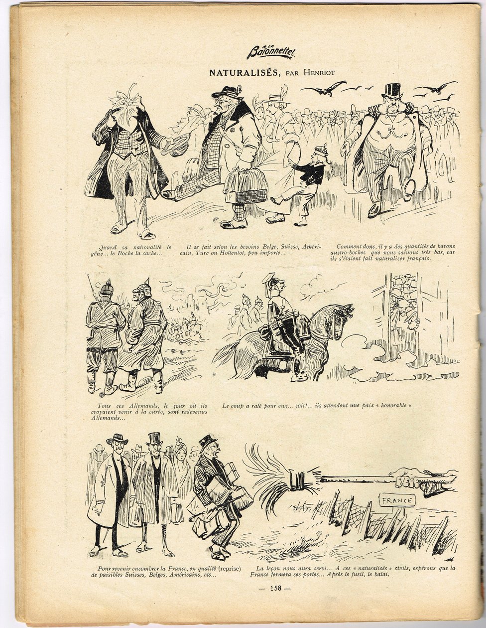 La Baionnette, Satirical in Colours by Henri Maigrot