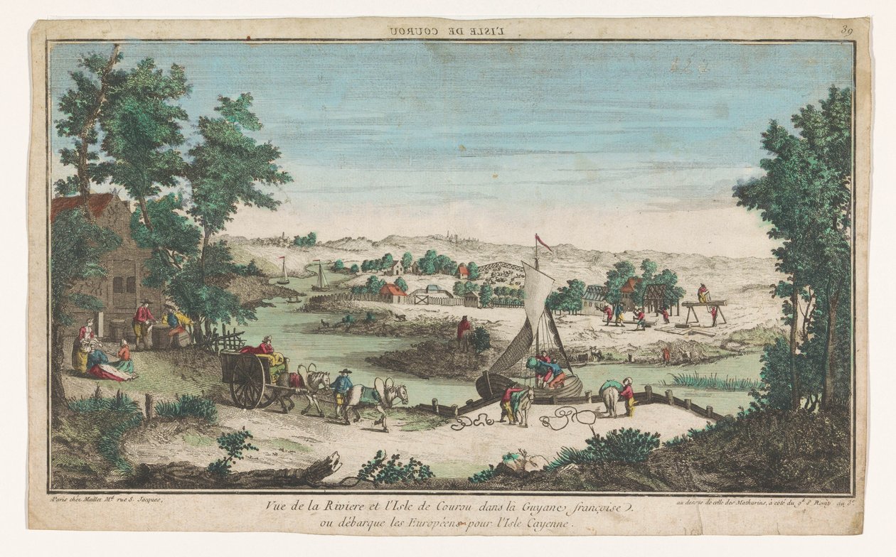 View of the River and the Island of Kourou by Maillet