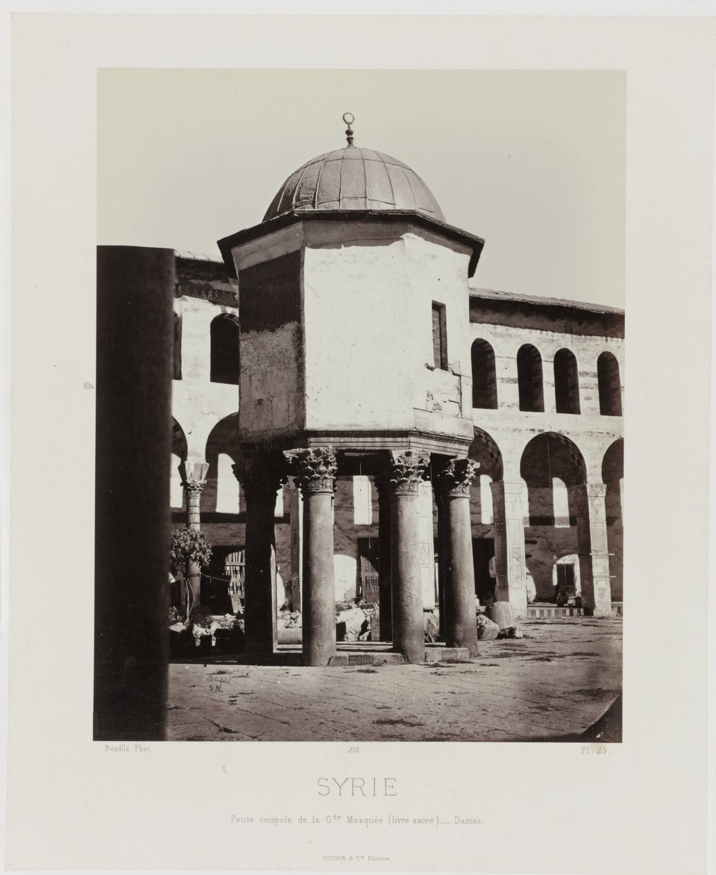 View of the Small Dome of the Great Mosque in Damascus (Ancient Architecture: Egypt, Greece, Asia Minor) by Maison Bonfils